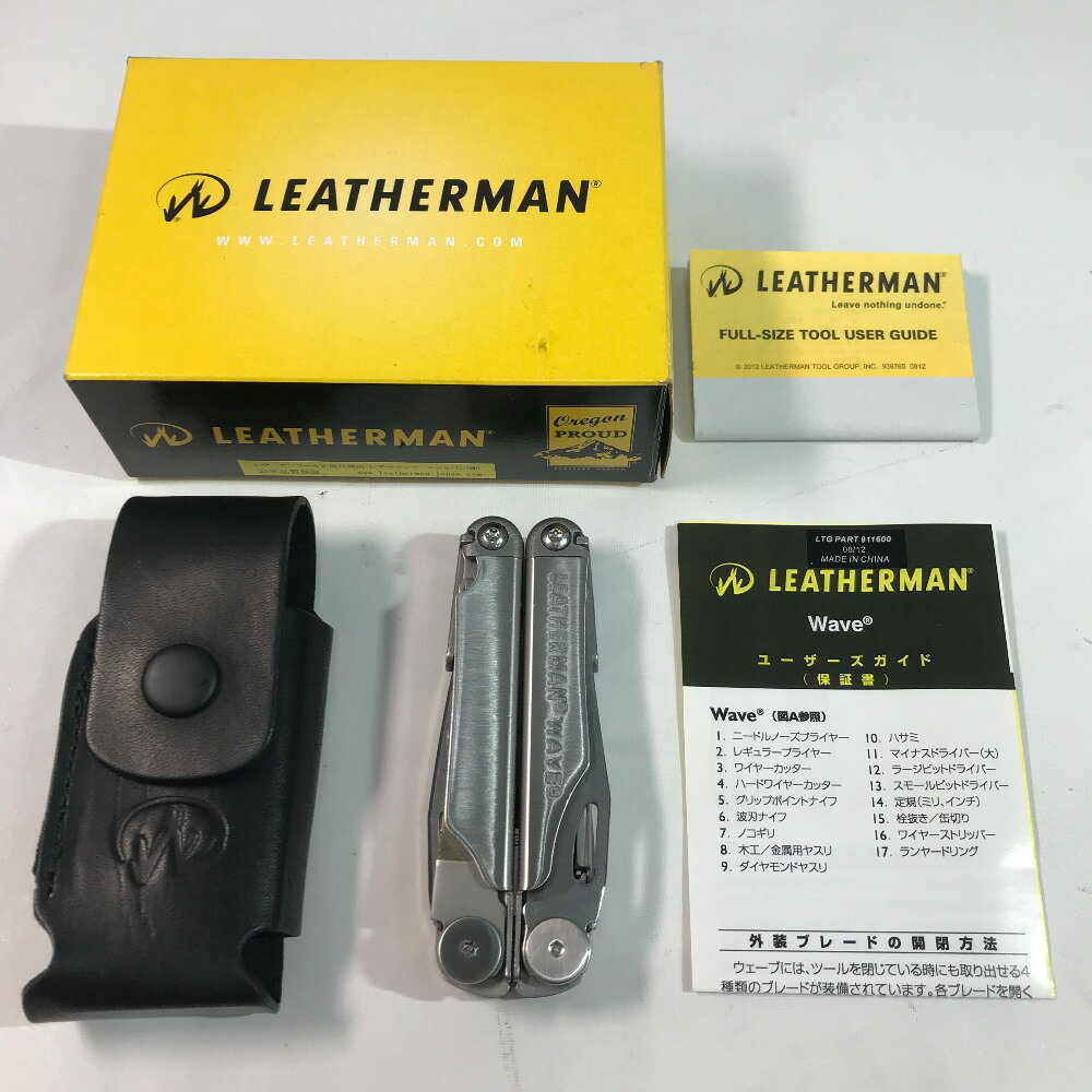 ◎◎【中古】LEATHERMAN レザーマン WAVE ウェーブ シルバー 830078 マルチツール ツールナイフ Cランク