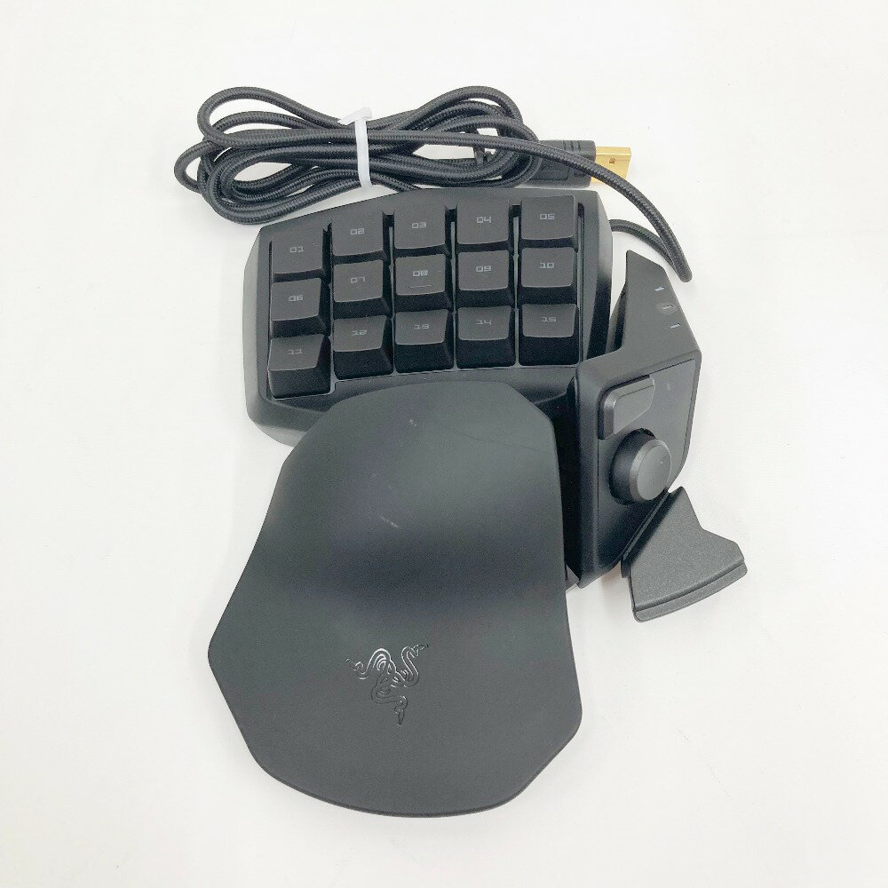 〇〇【中古】razer レイザー Tartarus Chroma ゲーミング 左手キーパッド キーボード RZ07-0151 ブラック 現状渡し Bランク