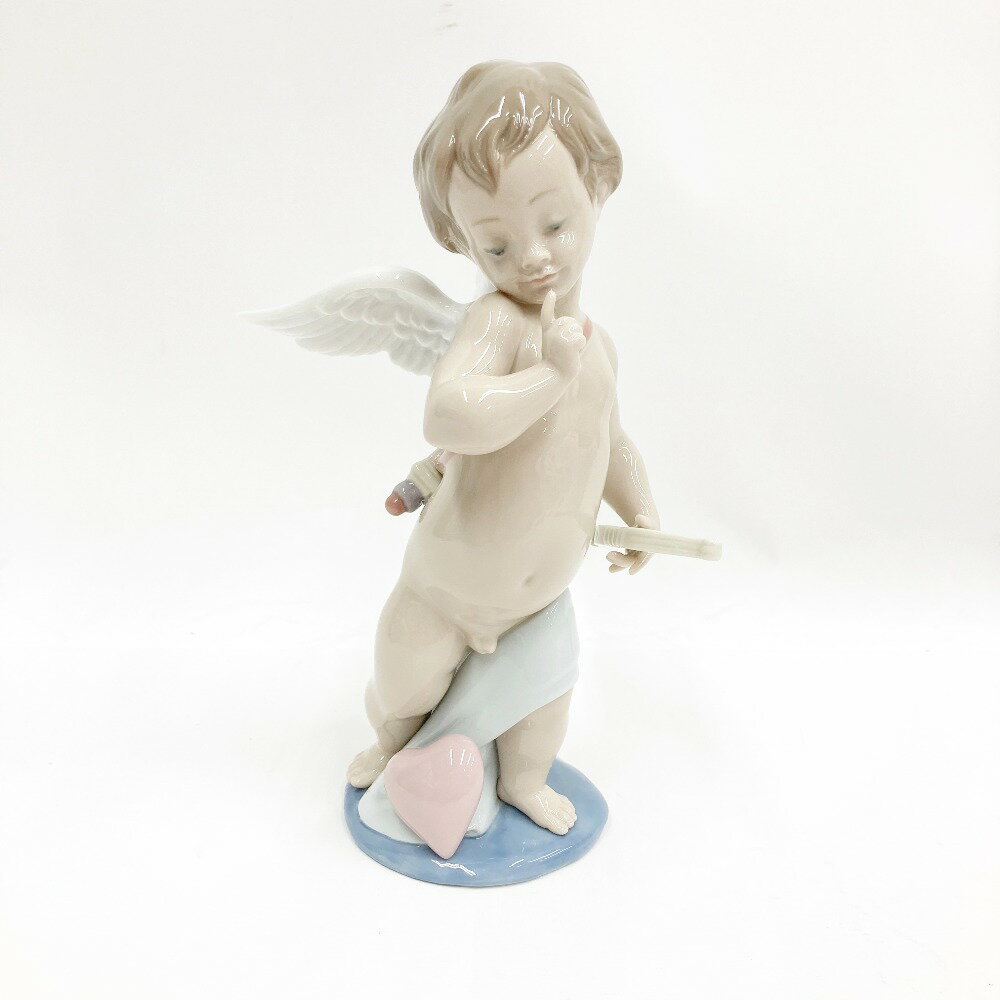 〇〇【中古】LLADRO リヤドロ FLECHAS DE AMOR CUPID 陶器 人形 置物 キューピット 06311 現状渡し Bランク