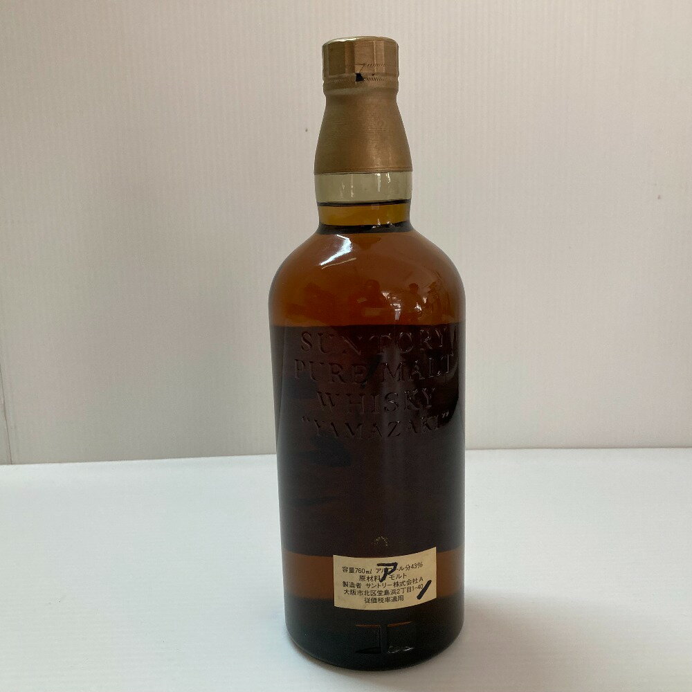 □□【中古】【北海道内限定発送】YAMAZAKI 山崎/サントリー 山崎 12年 ピュアモルト ウイスキー 特級 Sランク 未開栓