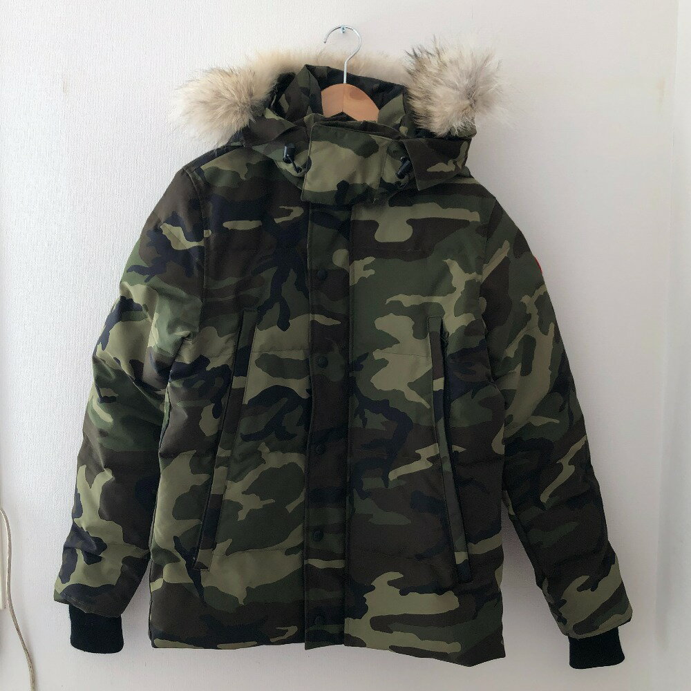 □□【中古】CANADA GOOSE カナダグース メンズ衣料 ジャケット　 WYNDHAM PARKA FF　SIZE S 3808M オリーブ×ブラック Bランク