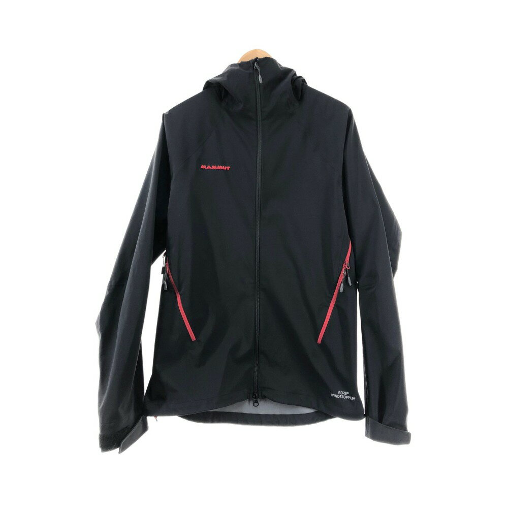 〇〇【中古】MAMMUT マムート メンズ アルティメイト アルパイン ソーフーデッド ジャケット サイズL 1010-22180 ブラック Aランク