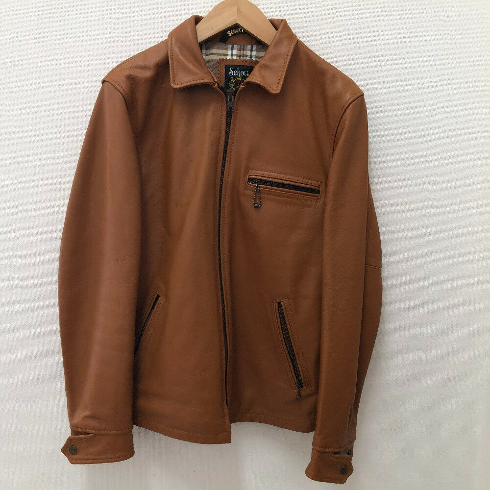 □□【中古】Schott ショット メンズ衣料 クラシックトラッカーレザージャケット　 SIZE M 3141030 ブラウン Bランク