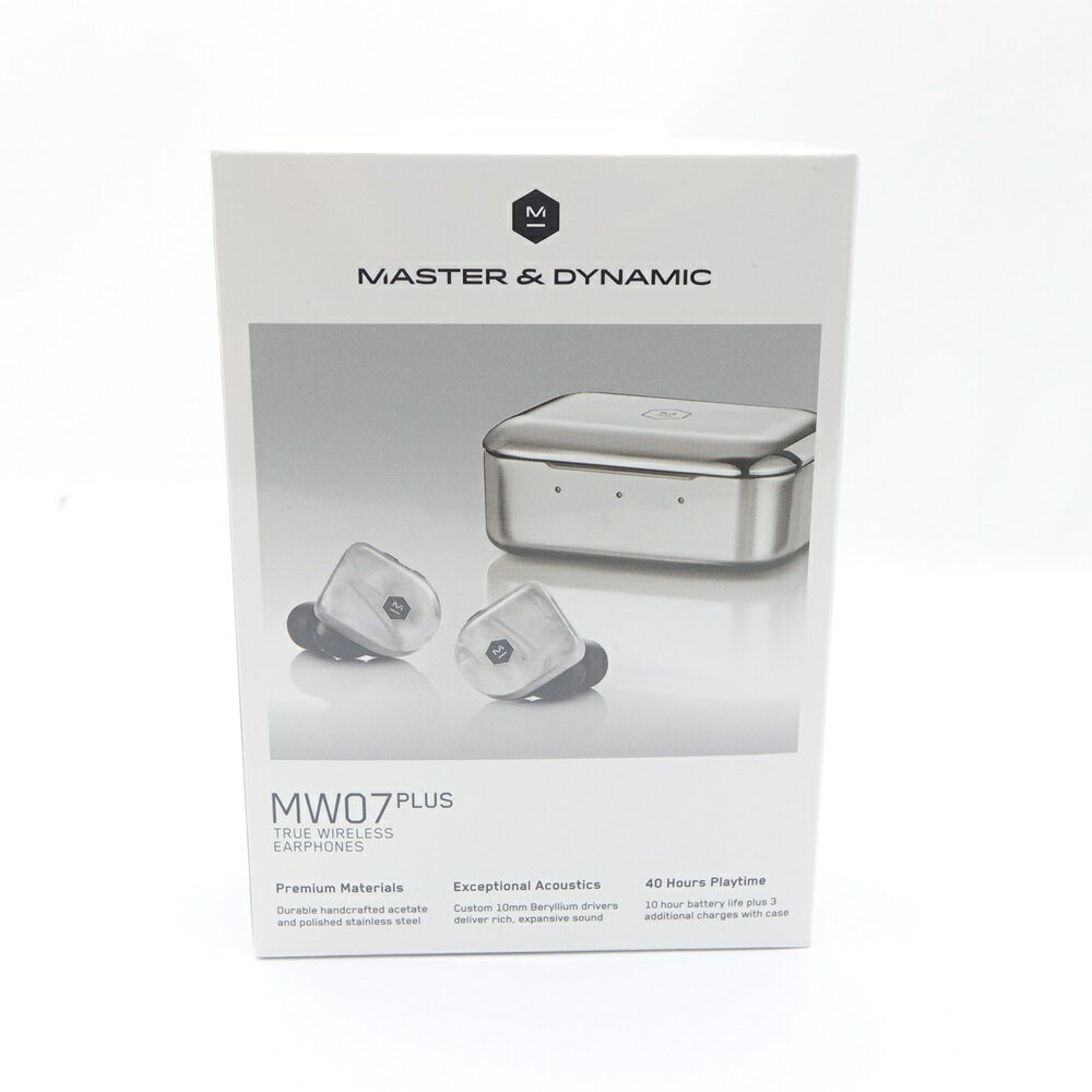 ◆◆【中古】MASTER &DYNAMIC TRUE WIRELESS EARPHONES MW07PLUS スティールブルー 一部地域を除き送料無料 Nランク