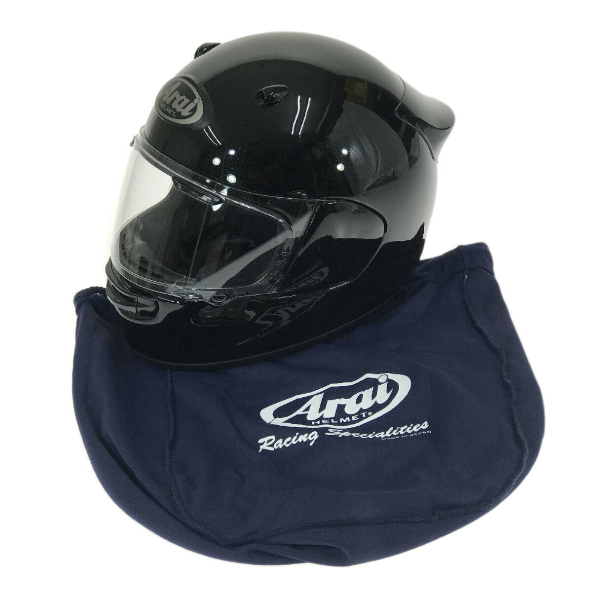 ##【中古】Arai アライ ASTRO-GX フルフェイスヘルメット 59-60cm グラスブラック Bランク