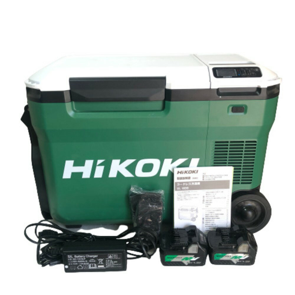 ◇◇【中古】HiKOKI ハイコーキ コードレス冷温庫 バッテリー2個　ACアダプター UL18DB Cランク