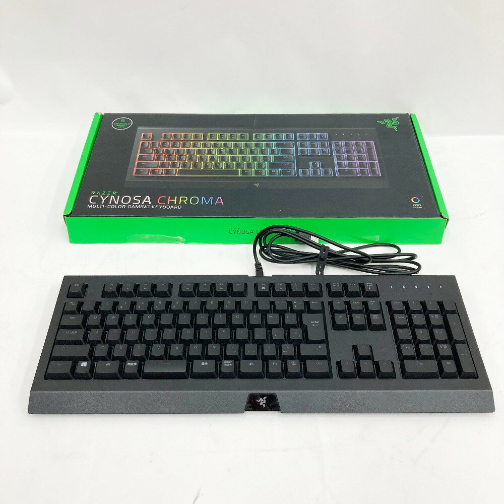 〇〇【中古】razer レイザー Cynosa Chroma JP メンブレン ゲーミングキーボード RZ03-02262300-R3J1 Cランク