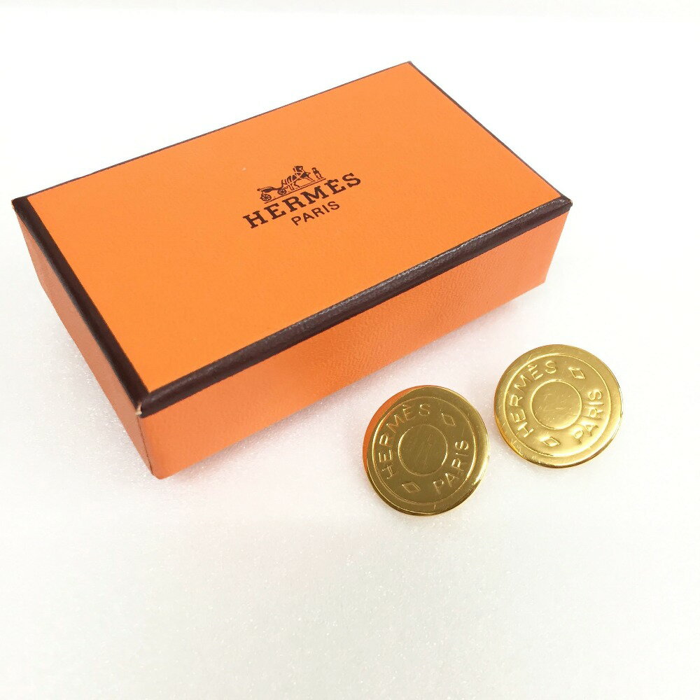 ☆☆【中古】HERMES エルメス セリエ イヤリング GP ゴールド レディース 箱有 Bランク