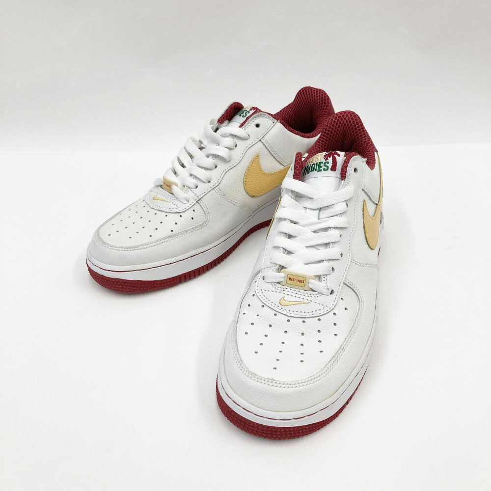 〇〇【中古】NIKE ナイキ AIR FORCE1 LOW WEST INDIES 3 ウエストインディーズ スニーカー 306353 171 ホワイト x レッド Cランク