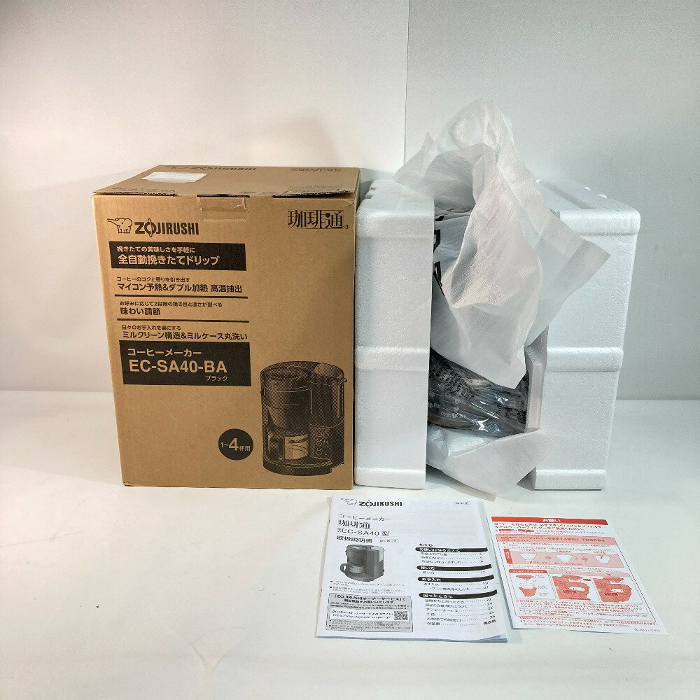 ◎◎【中古】ZOJIRUSHI 象印 コーヒーメーカー 珈琲通 EC-SA40-BA ブラック Sランク