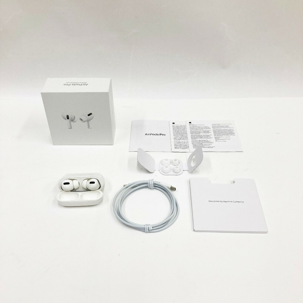 〇〇【中古】Apple アップル AirPods Pro ワイヤレスイヤホン MWP22ZM/A A2084 ホワイト Bランク