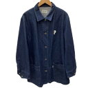 ♪♪【中古】PINK HOUSE ピンクハウス レディース VINTAGE デニムジャケット カバーオール SIZE L インディゴ Bランク