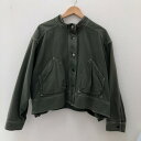 □□【中古】VALENTINO バレンチノ レディースデニムジャケット　サイズ46(XL) PB0DC00S3WC825 オリーブ Bランク