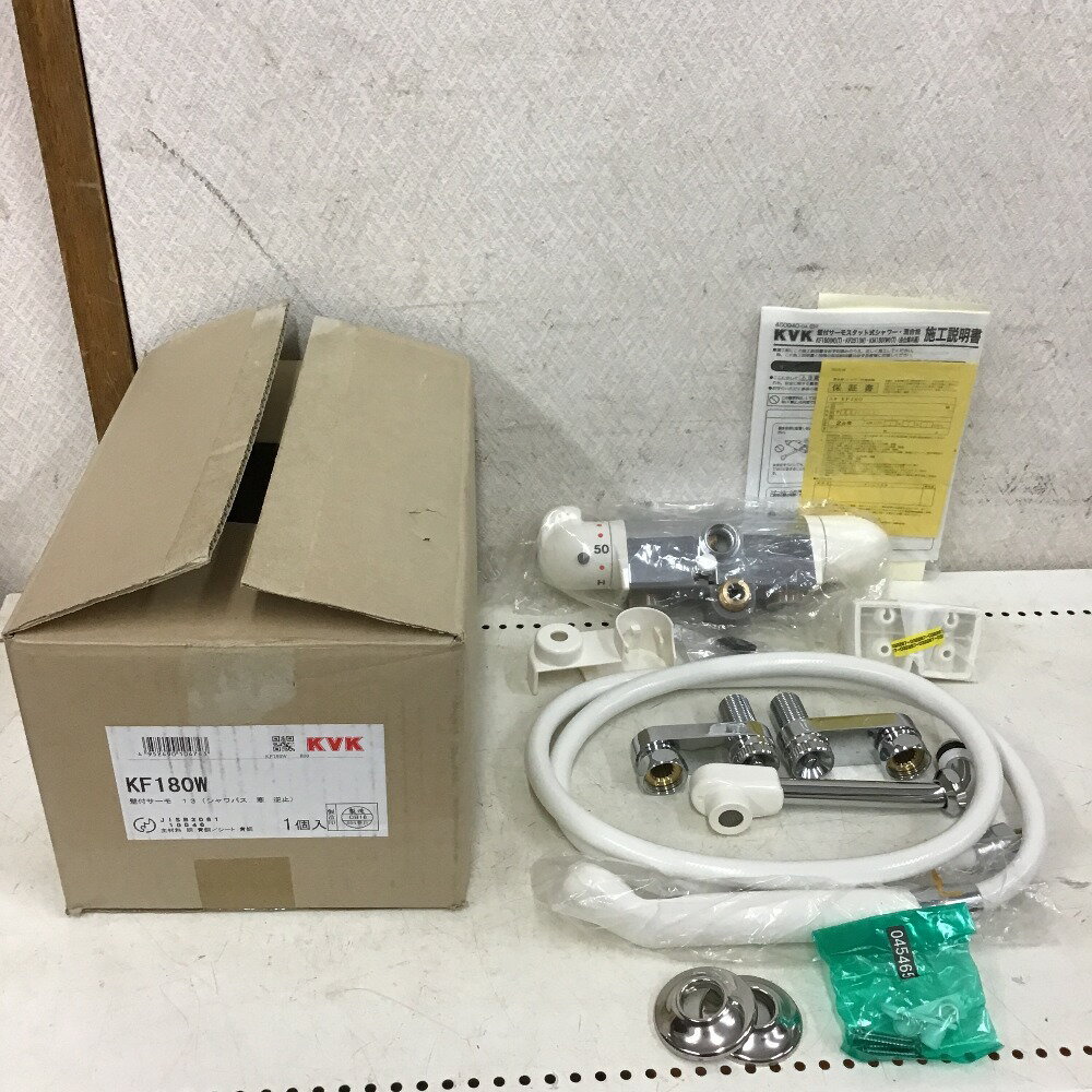 ◇◇【中古】KVK 壁付サーモスタット式シャワー・混合栓 KF180W Sランク