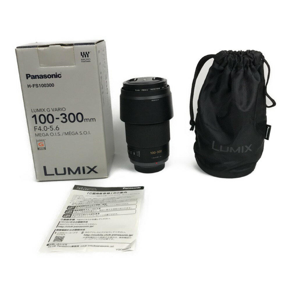 ■■【中古】Panasonic パナソニック LUMIX G VARIO 100-300mm F4.0-5.6 MEGA O.I.S. カメラレンズ H-FS100300 Cランク