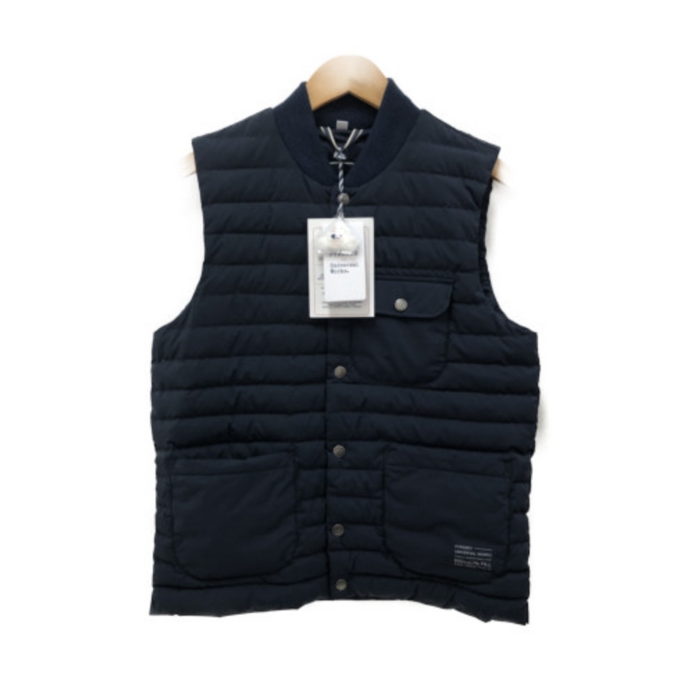 □□【中古】PYRENEX×UNIVERSAL WORKS メンズダウンベスト SIZE S 3185623224228 ネイビー Aランク