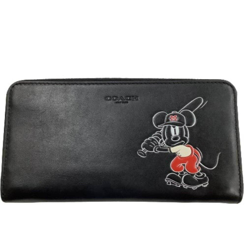 ♪♪【中古】COACH コーチ ミッキーコラボ 長財布 3222 Bランク