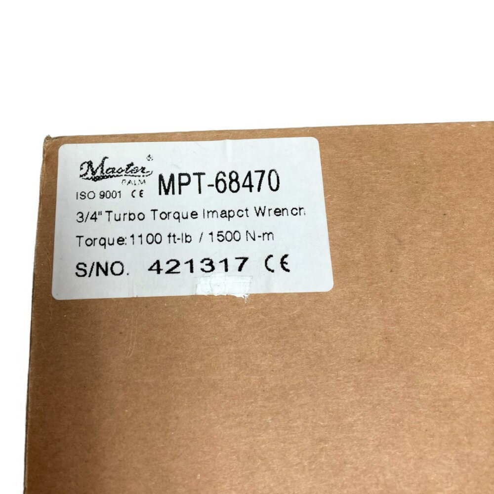 **【中古】MASTER AIR TOOL エアインパクトレンチ 差込角3/4インチ MPT-68470 Nランク 3