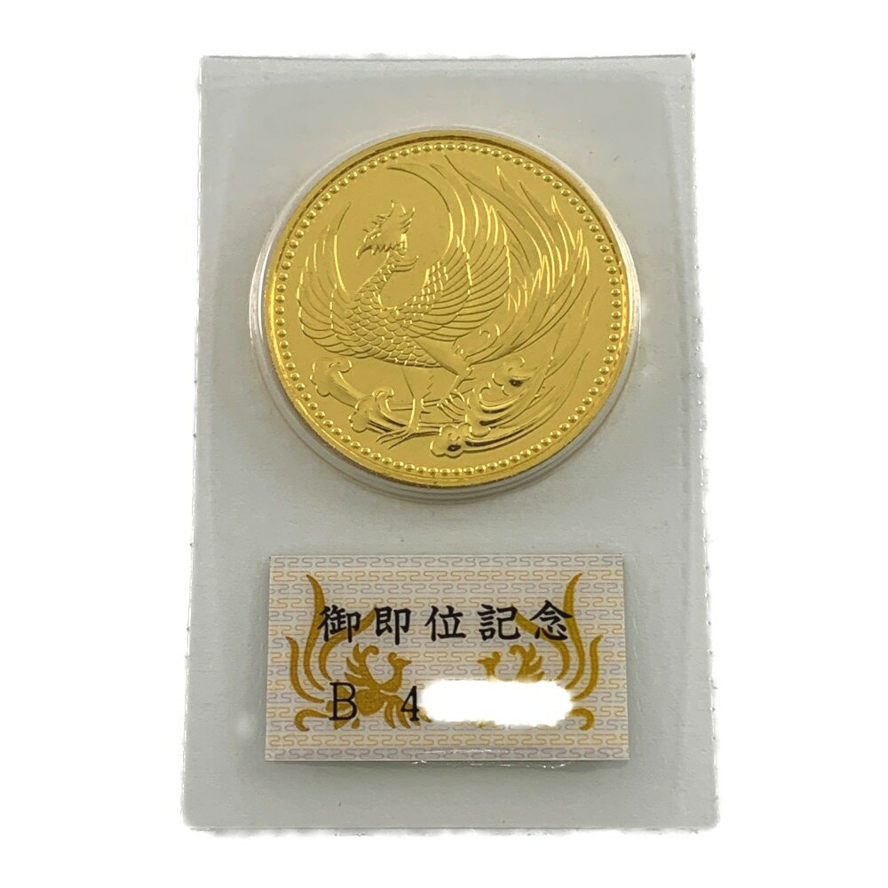 ▽▽【中古】金貨 平成2年　天皇陛下御即位記念10万円金貨　30g　純金　K24　100,000円 Nランク