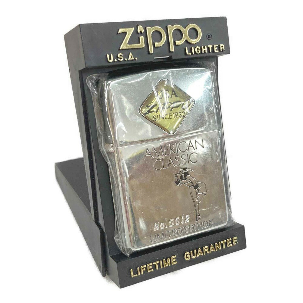 ☆☆【中古】ZIPPO ジッポ ライター WINDY AMERICAN CLASSIC 樹脂 1996年製 ウィンディ ケース有 Nランク