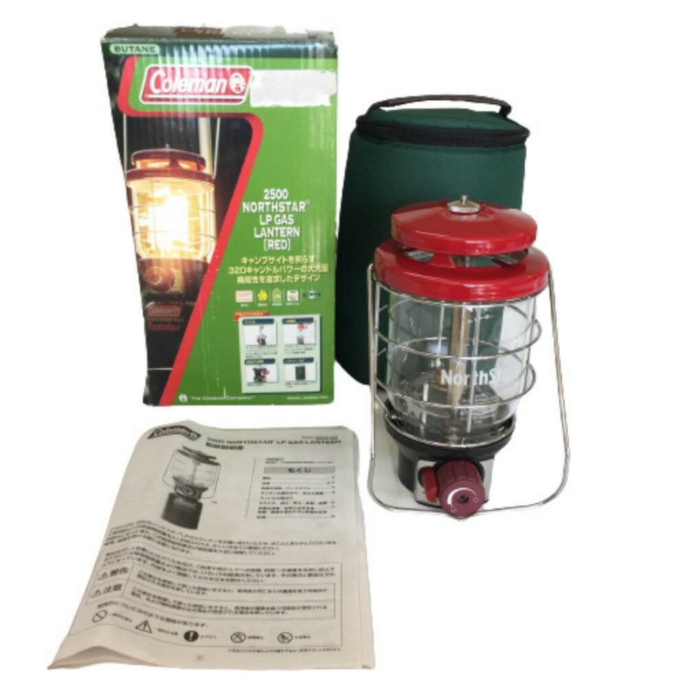 ◎◎【中古】Coleman コールマン 2500 ノーススター LPガスランタン レッド Cランク