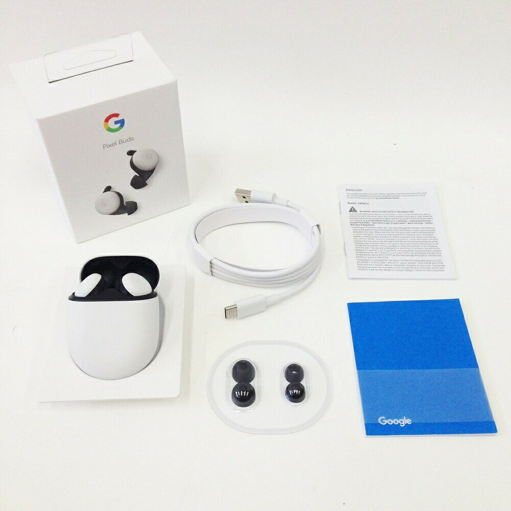 〇〇【中古】Google グーグル Pixel Bud イヤフォン GA01470-UK ホワイト ga01470-uk ホワイト Aランク