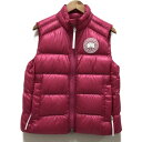 □□【中古】CANADA GOOSE カナダグース レディースサイプレスダウンベスト SIZE S 2237L1 ショッキングピンク Aランク