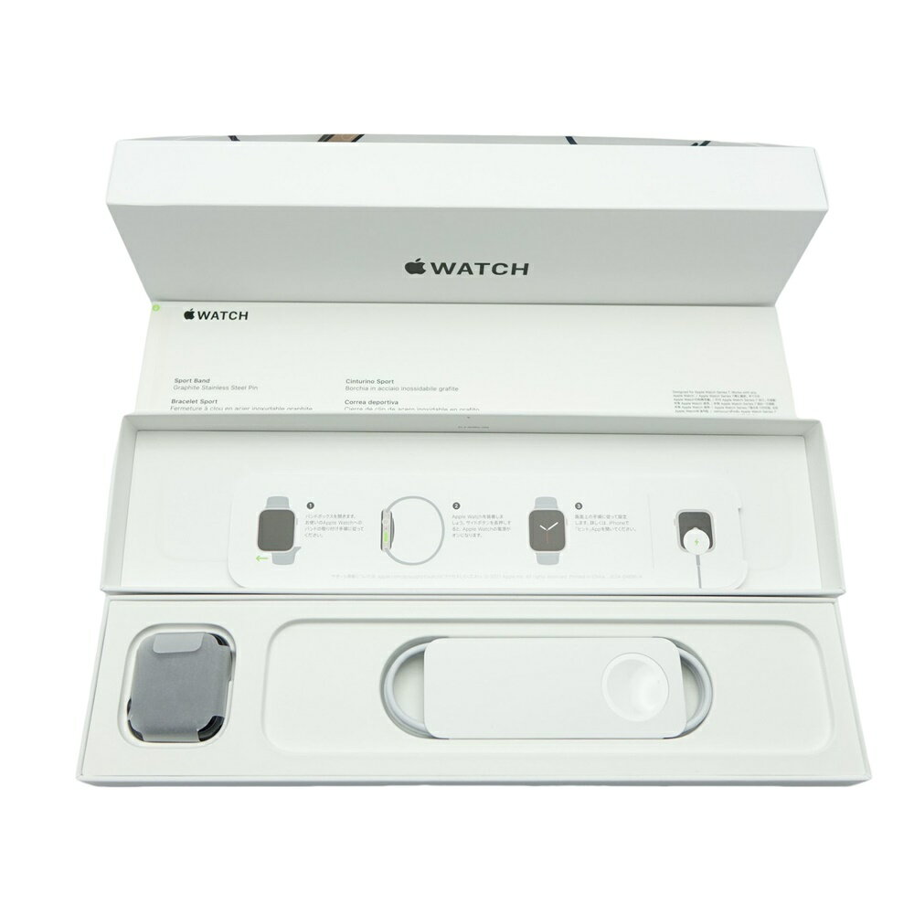 ◆◆【中古】Apple アップル AppleWatchSE　スポーツバンド(ミッドナイト) GPSモデル MKQ13J/A スペースグレイ Aランク