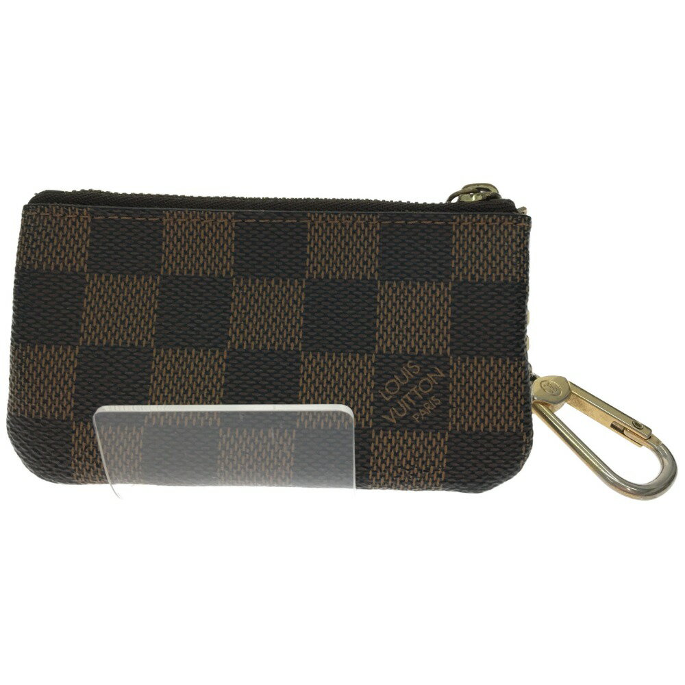 ▼▼【中古】LOUIS VUITTON ルイヴィトン コインケース ダミエ ポシェット・クレ N62658 ブラウン Bランク