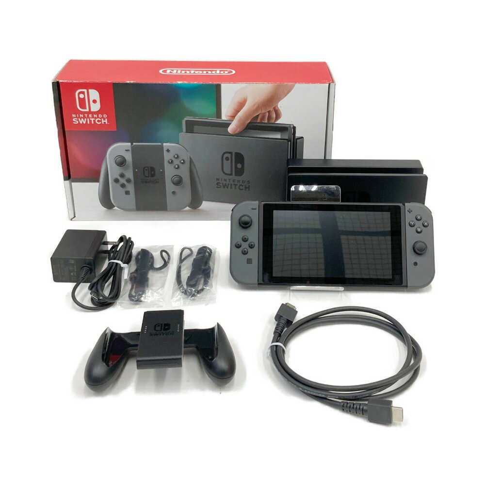 〇〇【中古】Nintendo ニンテンドウ Nintendo Switch ゲーム機本体 HAC-001 グレー Bランク