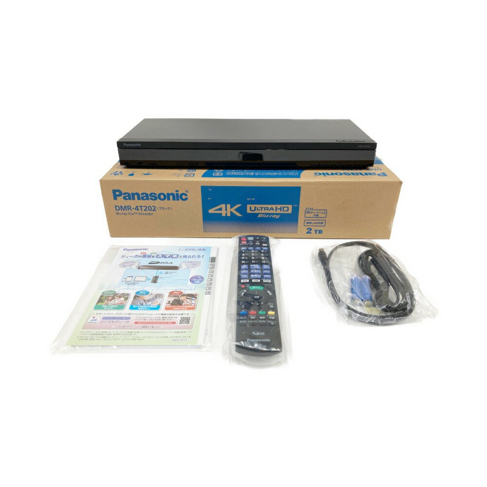 〇〇【中古】Panasonic パナソニック ブルーレイディスクレコーダー ディーガ DIGA 2TB 4k DMR-4T202 Aランク