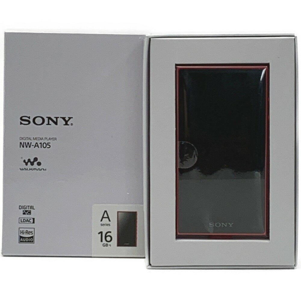 ☆☆【中古】SONY ソニー 《 WALKMAN ウオークマン 》ハイレゾ レッド / 16GB / NW-A105 Aランク