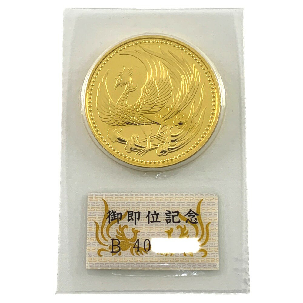 ▽▽【中古】金貨 平成2年　天皇陛下御即位記念 10万円金貨　30g　純金　K24 Nランク