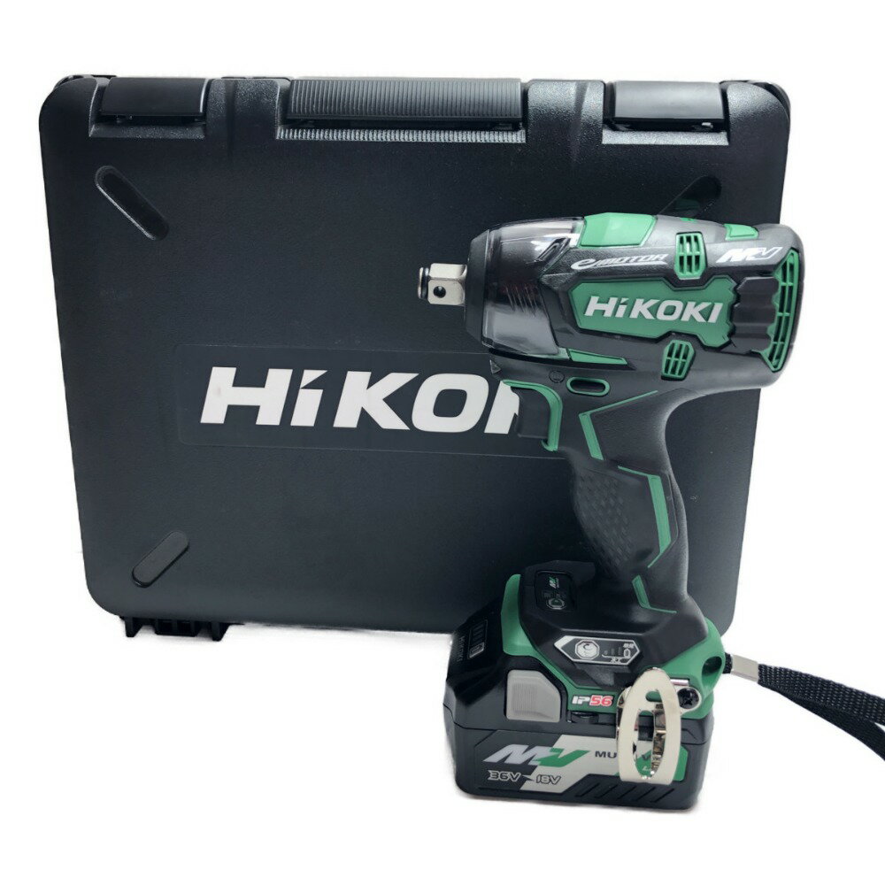 □□【中古】HiKOKI ハイコーキ 工具 電動工具 インパクトレンチ 付属品完備 コードレス式 36v WR36DC グリーン Aランクのサムネイル