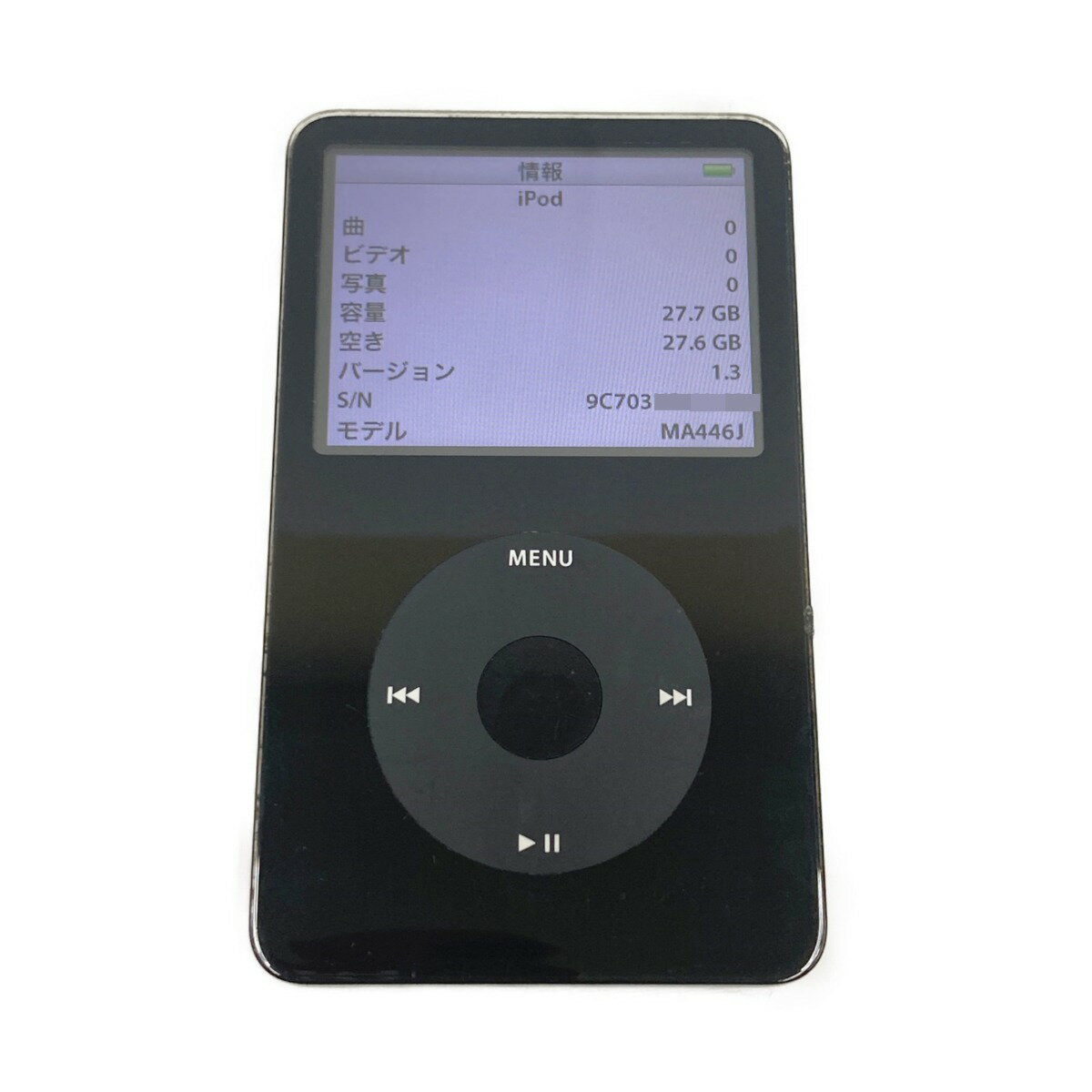 〇〇【中古】Apple アップル 第5世代 iPod デジタル オーディオプレーヤー ジャンク品 現状渡し Dランク