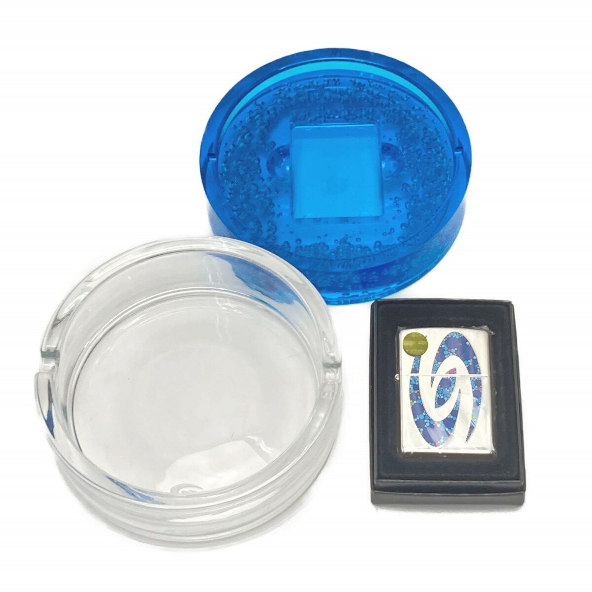 ☆☆【中古】ZIPPO ジッポ ライター 2008年製 メビウス 当選品 灰皿付き MILD SEVEN マイルドセブン Aランク