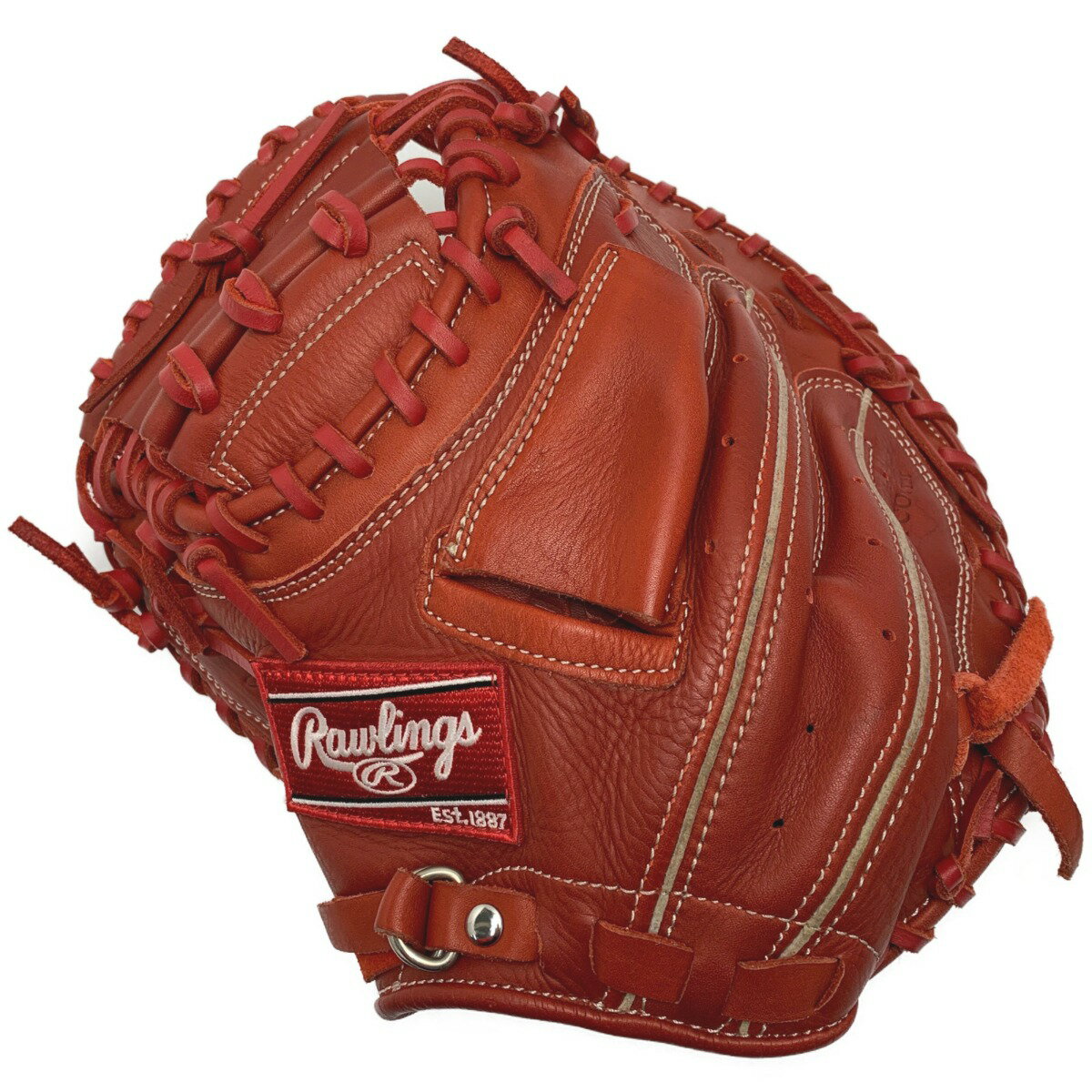 ☆☆【中古】Rawlings ローリングス 《 HYPER TECH 左利きキャッチャー用 》ジュニア軟式 / レッド / GJ9HT2AC Bランク