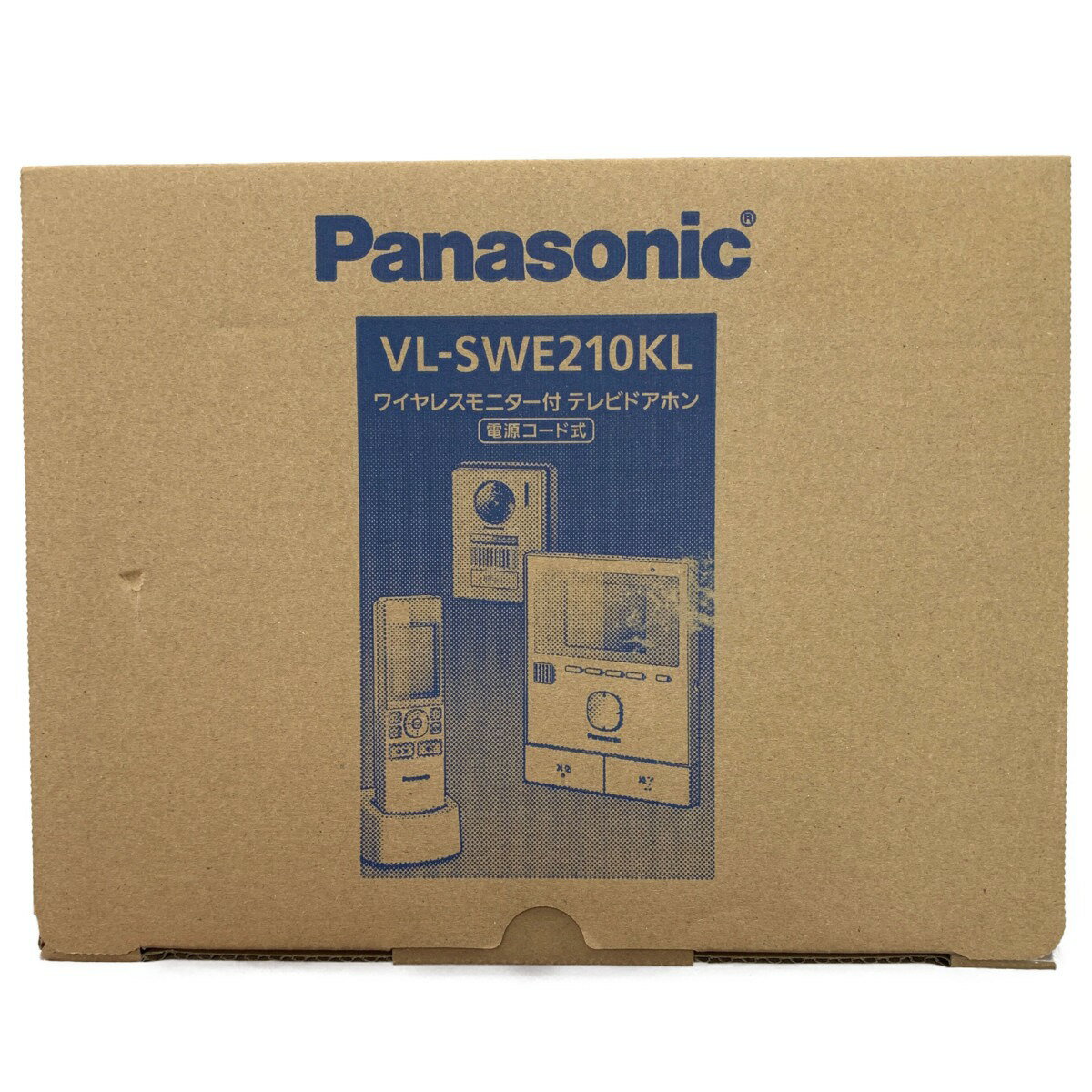 ▽▽【中古】Panasonic パナソニック ワイヤレスモニター付　テレビドアホン　電源コード式 VL-SWE210KL 開封未使用品 Sランク