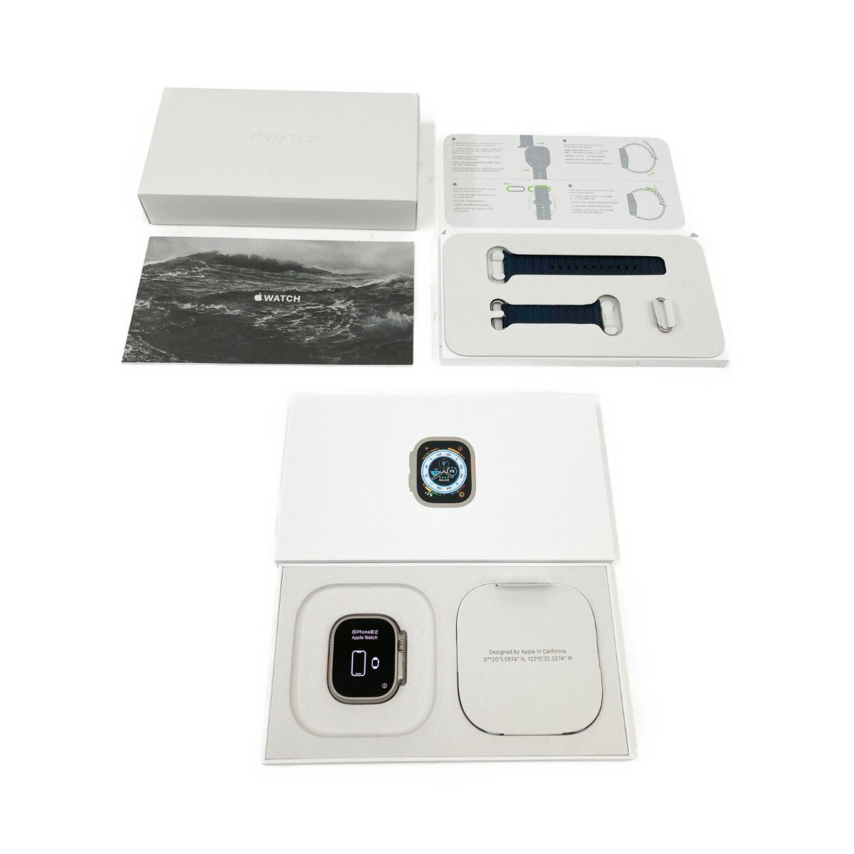 〇〇【中古】Apple アップル Apple watch Ultra MQFK3J/A A2684 49MM GPS Cellularモデル Aランク
