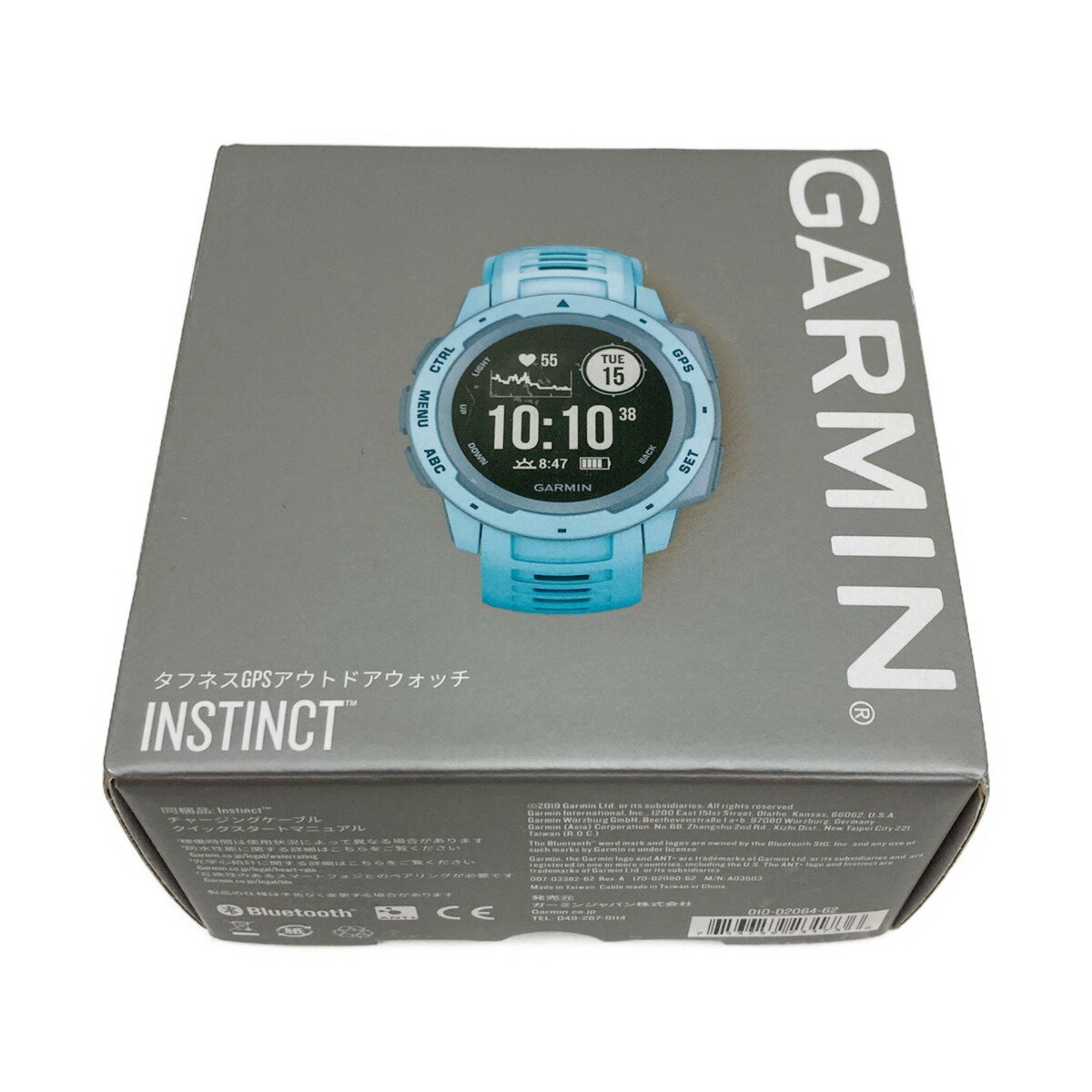 〇〇【中古】Garmin ガーミン Instinct インスティンクト アウトドア スマートウォッチ 010-02064-62 Aランク