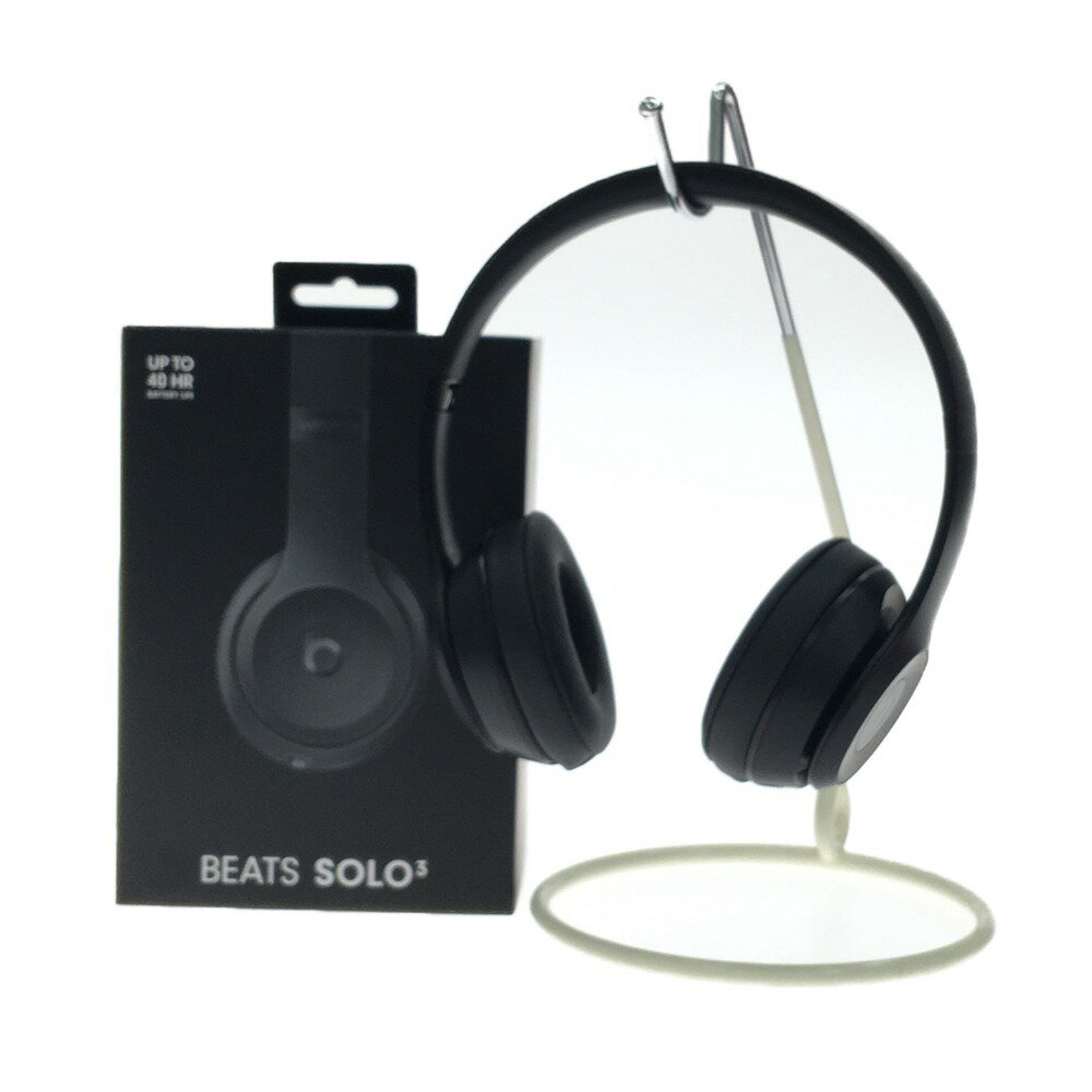 ▼▼【中古】BEATS SOLO3 ヘッドホン ワイヤレスヘッドホン 2022年製 MX432PA/A ブラック Aランク