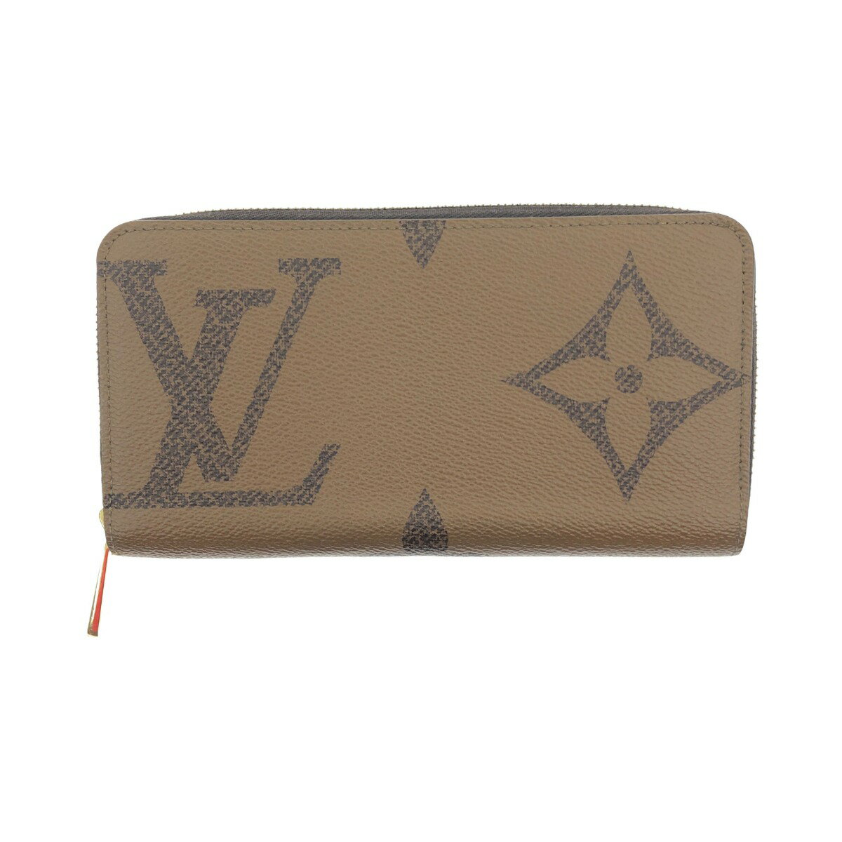 〇〇【中古】LOUIS VUITTON ルイヴィトン モノグラム ジャイアント ジッピーウォレット ラウンドファスナー 長財布 M69353 ベージュ Bランク