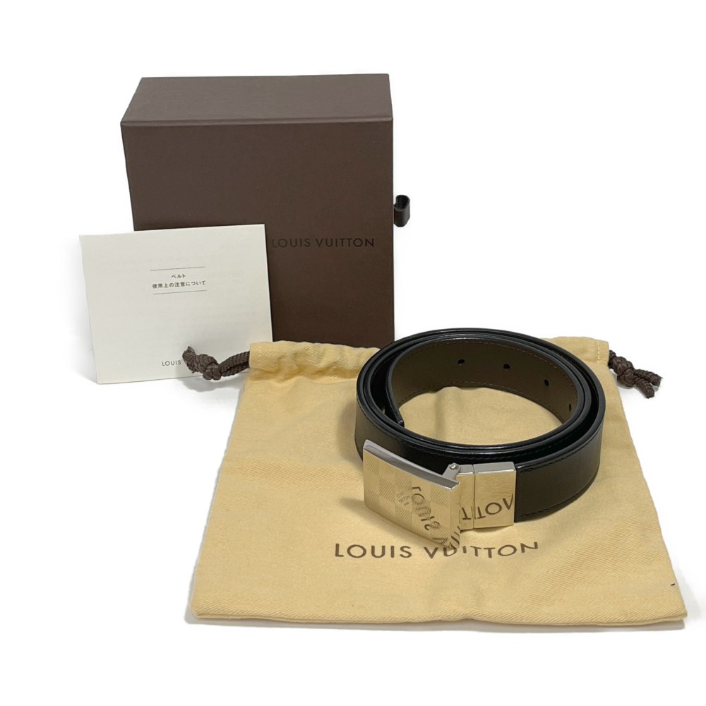 ◆◆【中古】LOUIS VUITTON ルイヴィトン ベルト サンチュール：ランゴ　箱、袋付き Aランク