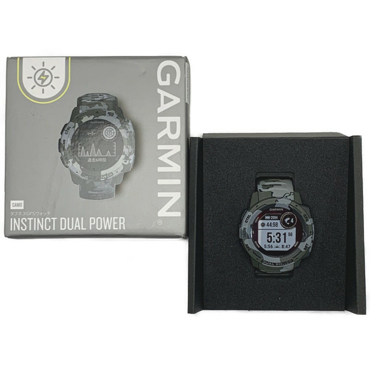 ☆☆【中古】GARMIN ガーミン《 Instinct Camo Dual Power 》インスティンクト カモ / 010-02293-55 Sランク