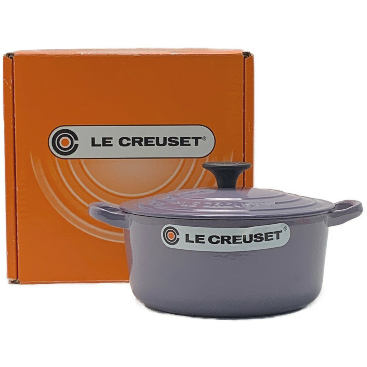 ☆☆【中古】LE CREUSET ルクルーゼ 《 ココットロンド 》ライラックミスト / 18cm Sランク