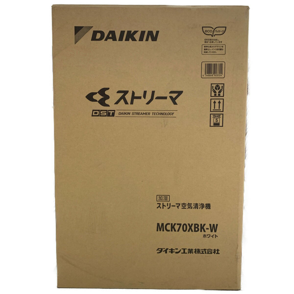 ▽▽【中古】DAIKIN ダイキン 加湿ストリーマ空気清浄機 MCK70XBX-W 開封未使用品 Sランク