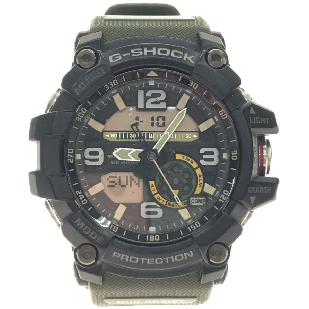 ▼▼【中古】CASIO カシオ メンズ G-SHOCK デジアナウォッチ GG-1000 カーキ ブラック Bランク