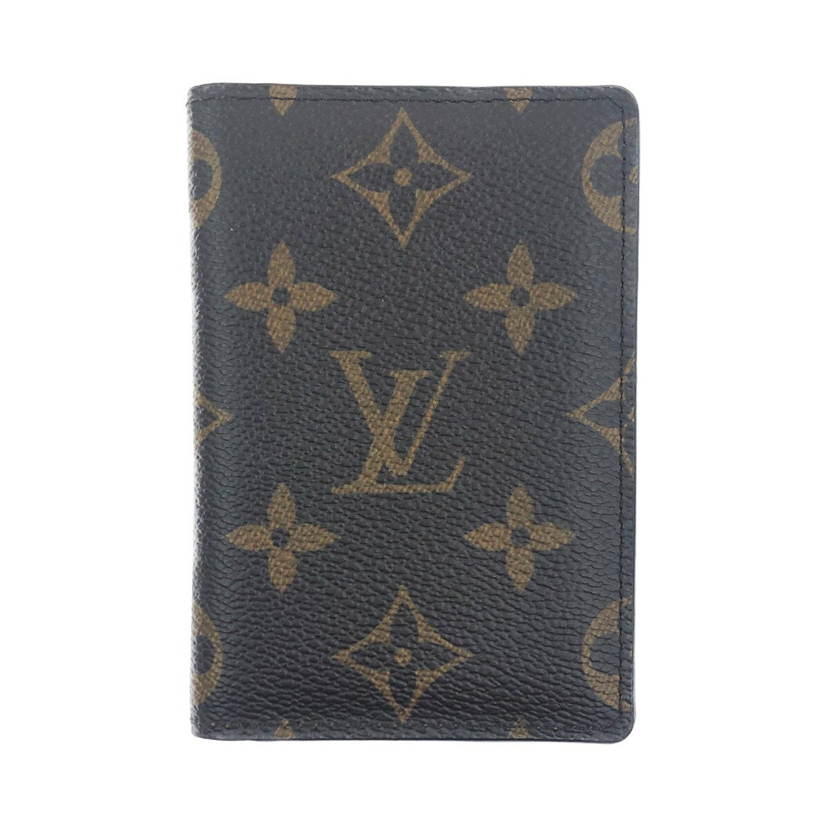 〇〇【中古】LOUIS VUITTON ルイヴィトン オーガナイザー ドゥ ポッシュ カードケース パスケース 名刺入れ モノグラム M60502 ブラウン Aランク