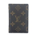 〇〇【中古】LOUIS VUITTON ルイヴィトン オーガナイザー ドゥ ポッシュ カードケース パスケース 名刺入れ モノグラム M60502 ブラウン Aランク