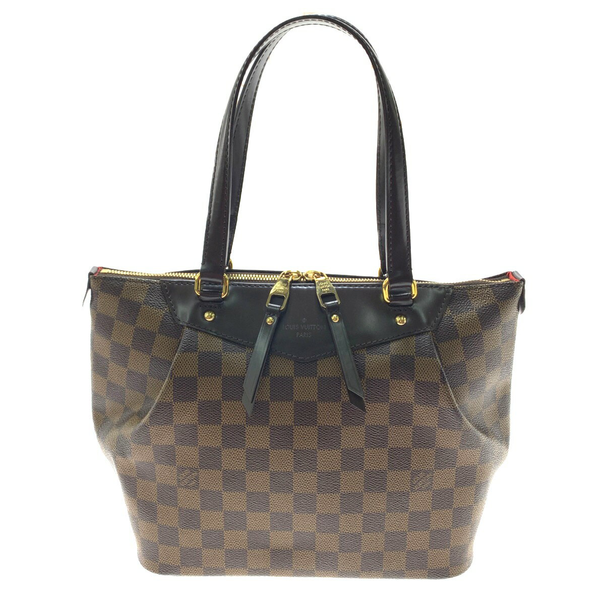 ▽▽【中古】LOUIS VUITTON ルイヴィトン ウェストミンスターPM　ダミエ・エベヌ N41102 ブラウン Bランク